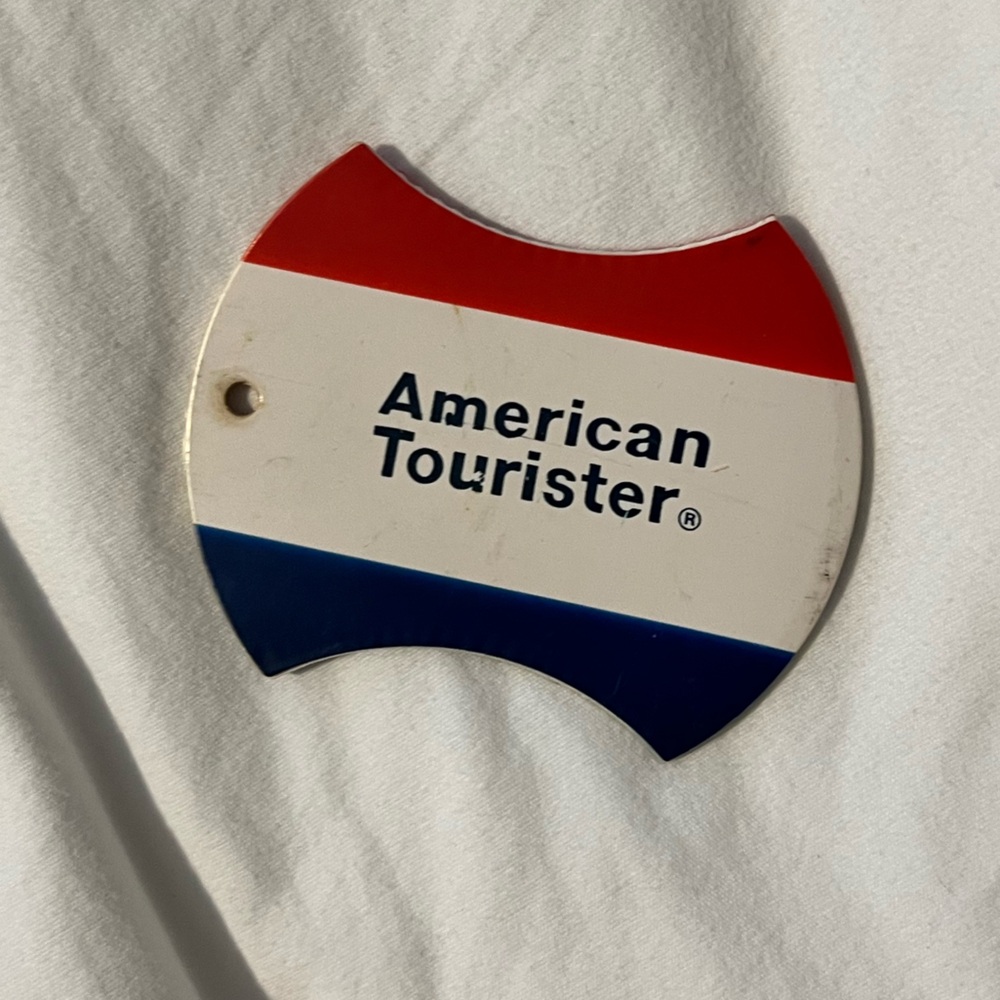 Vintage American Tourister luggage tag